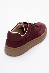Forever & Always Womens Fyore Leather Sneakers