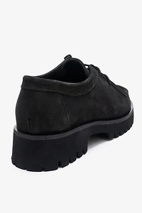 Forever & Always Womens Talia Leather Lace Up Loafer