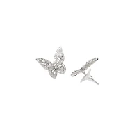 AGP PARIS Whimsy Butterfly Womens Necklace and Earrings Set