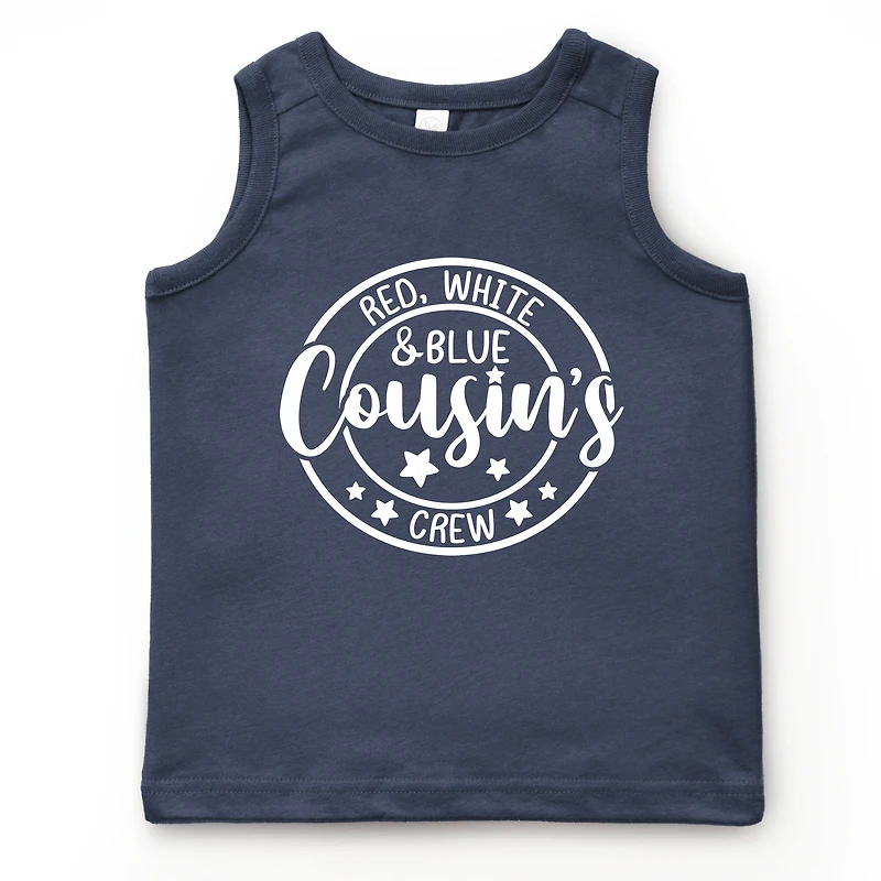 The Juniper Shop - Red White And Blue Cousin's Crew Youth Tank Top