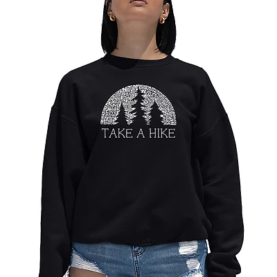 LA Pop Art Nature Lover - Women's Word Crewneck Sweatshirt