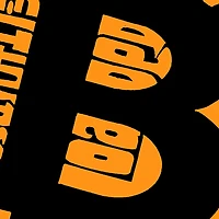 LA Pop Art Men's Bitcoin Word T-Shirt, Crew Neck, Short Sleeve