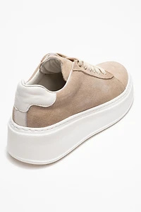 Forever & Always Womens Paloma Leather Sneaker