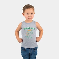 Toddler Graphic Tank - Bruh We Back Crocodile