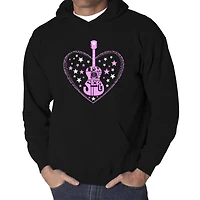 LA Pop Art It's A Love Story - Men's Word Hooded Sweatshirt
