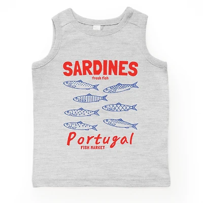 The Juniper Shop - Sardines Portugal Fish Market Youth Tank Top
