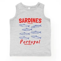 The Juniper Shop - Sardines Portugal Fish Market Youth Tank Top