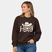 Simply Sage Market - Howdy Western Hat  Women's Graphic Sweatshirt