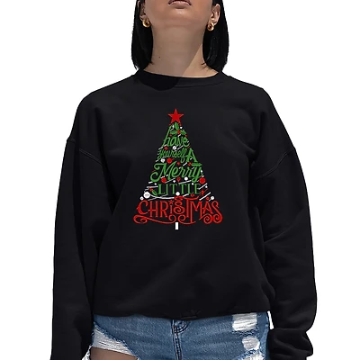 LA Pop Art Have Yourself A Merry Little Christmas - Women's Word Crewneck Sweatshirt