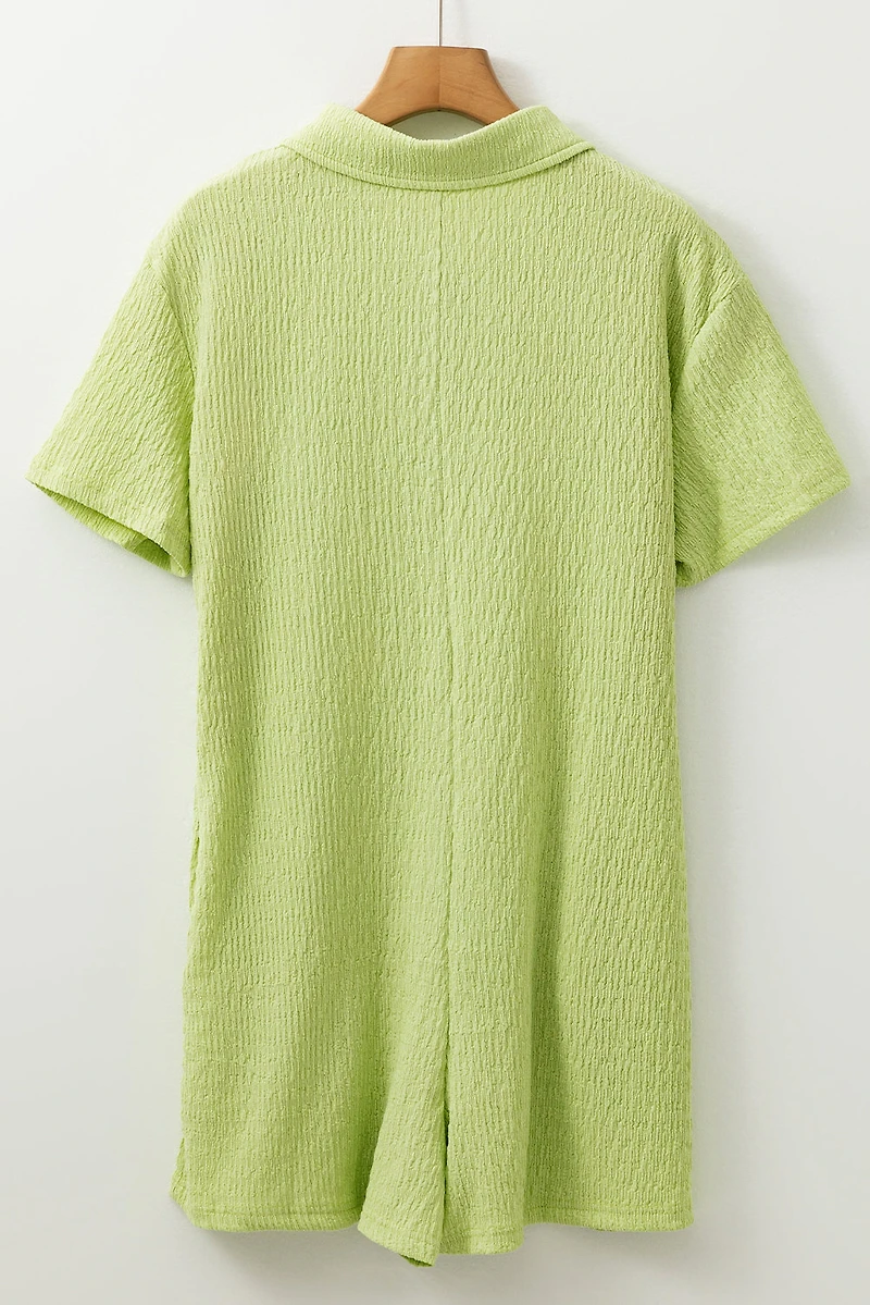 Threaded Pear Women's Talia Short Sleeve Patched Shirt