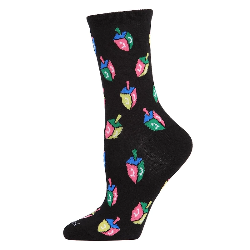 MeMoi Women's Dreidel Holiday Crew Socks