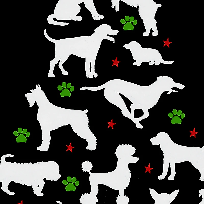 LA Pop Art Men's Word T-Shirt - Here Comes Santa Paws