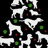 LA Pop Art Men's Word T-Shirt - Here Comes Santa Paws