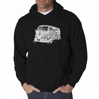 LA Pop Art The 70S - Mens Word Hooded Sweatshirt