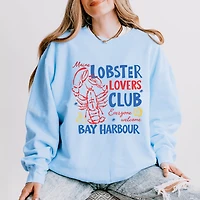 Simply Sage Market - Lobster Lovers Club Bay Harbour Women's Lightweight Garment Dyed Sweatshirt