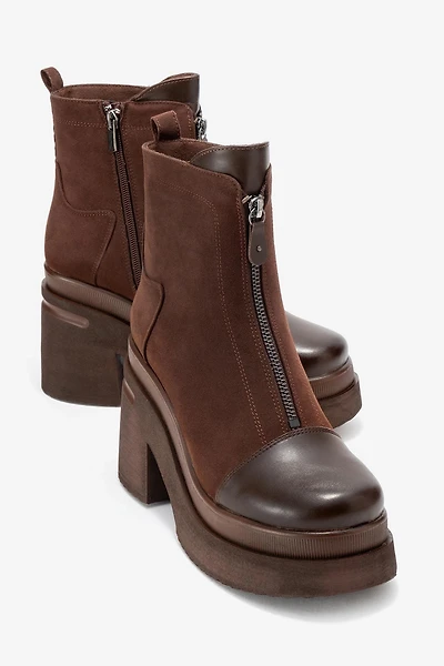 Prologue Shoes Womens Ardenne Platform Zip Boot