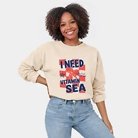 Simply Sage Market - I Need Vitamin Sea  Women's Graphic Sweatshirt