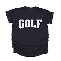 Simply Sage Market - Golf Arched Varsity Men's Garment Dyed Graphic T-Shirt
