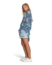 Belle & Bloom Womens Because You Move Me Oversized Shirt