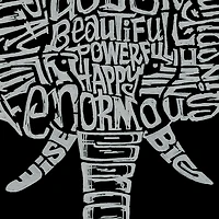 LA Pop Art Tusks - Men's Word Hooded Sweatshirt