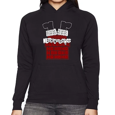 LA Pop Art Chimney Santa - Women's Word Hooded Sweatshirt