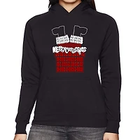 LA Pop Art Chimney Santa - Women's Word Hooded Sweatshirt