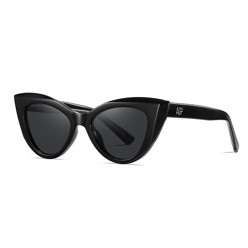 AGP PARIS Women's Cat Eye Acetate Polarized Lens UV400 Sunglasses