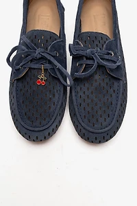 Forever & Always Womens Stevo Leather Lace Up Loafer
