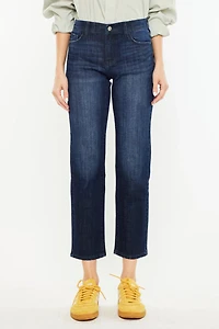 KanCan Women's Essentials Mid Rise Boyfriend Jeans Delvey