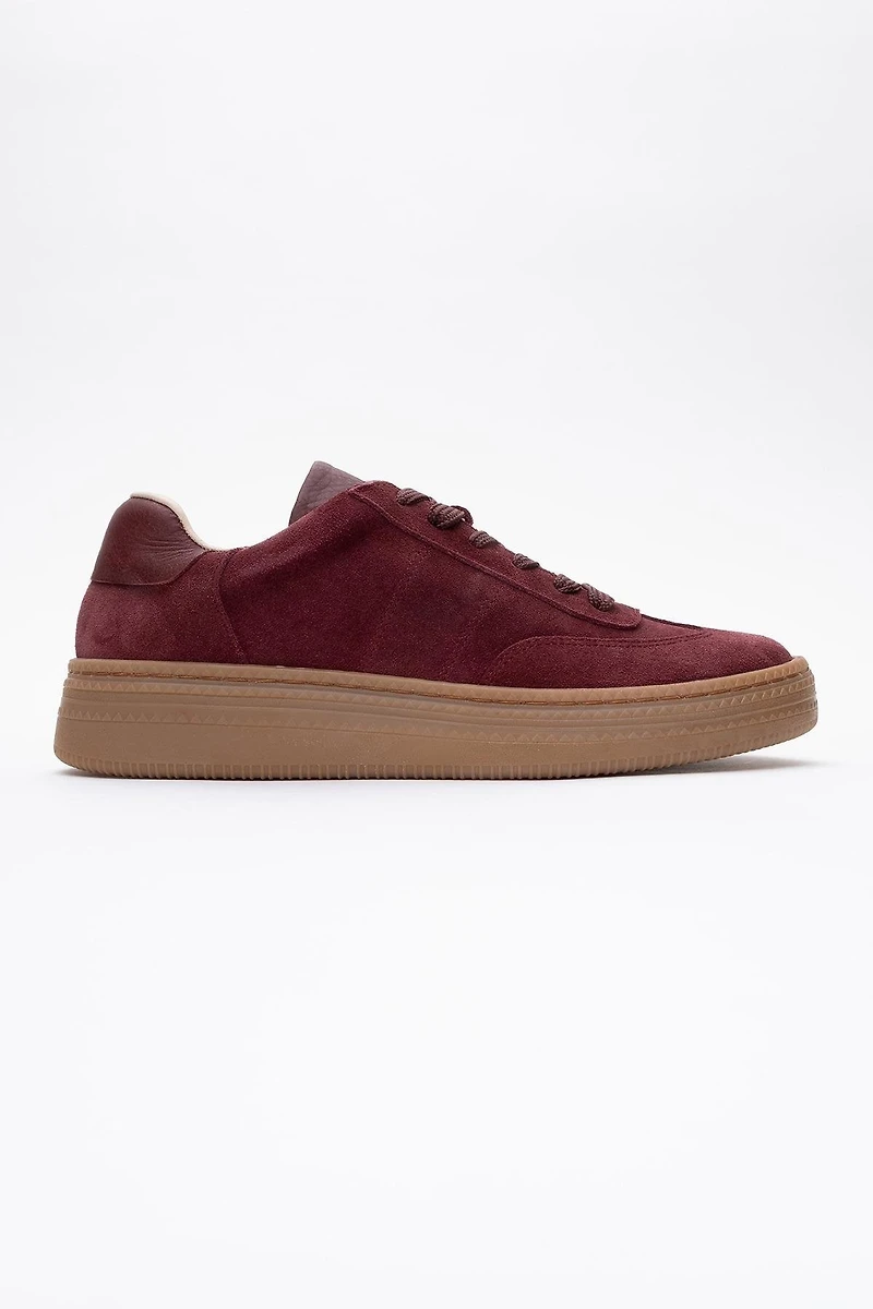 Forever & Always Womens Fyore Leather Sneakers