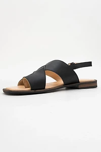 Forever & Always Womens Louna Leather Thong Sandalss