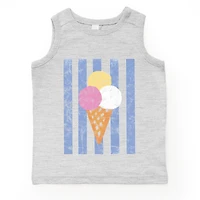 The Juniper Shop - Youth Tank Top Ice Cream Cone Stripes