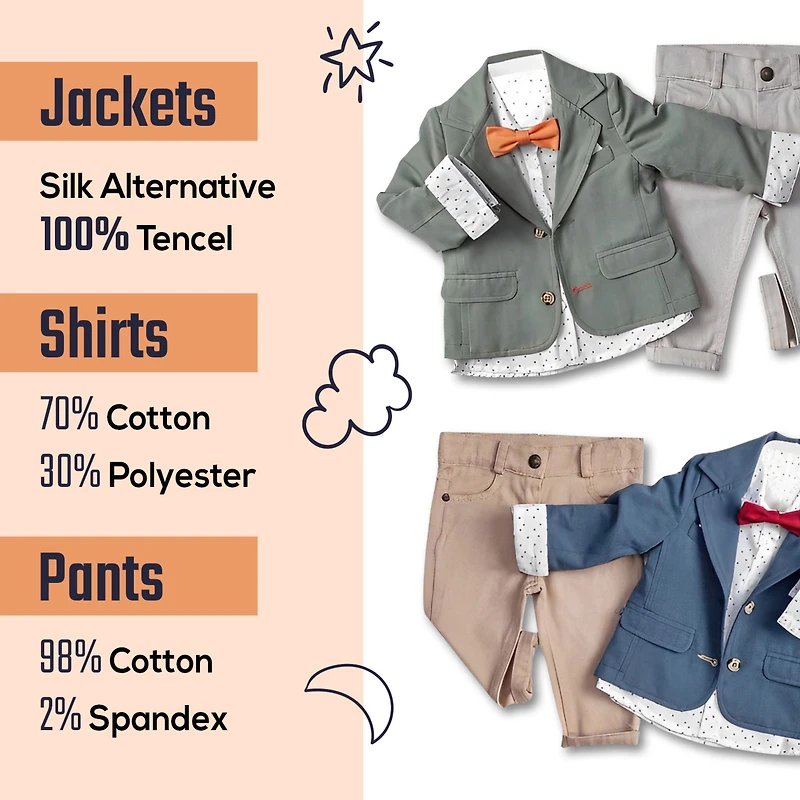 Wear Sierra Boys Toddler 3‑Piece Suit Set