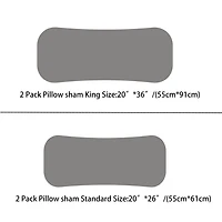 Marcielo 2 Pieces Quilted Pillow Shams, Decorative Covers