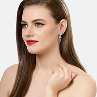 AGP PARIS Womens Dramatic Bow-shaped Drop Earrings
