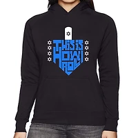 LA Pop Art This Is How I Roll - Women's Word Hooded Sweatshirt