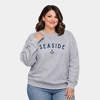 Simply Sage Market - Seaside Anchor  Women's Plus Sized Graphic Sweatshirt