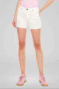 KanCan Women's Essentials Mid Rise Shorts Mina