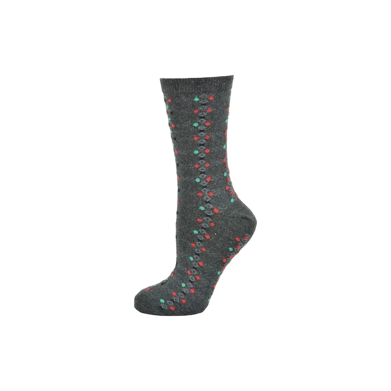 Wear Sierra Women's Cotton Geometric Crew Socks