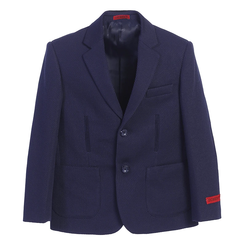 Gioberti Boy's Lightweight Waffle Weave Textured Blazer Jacket