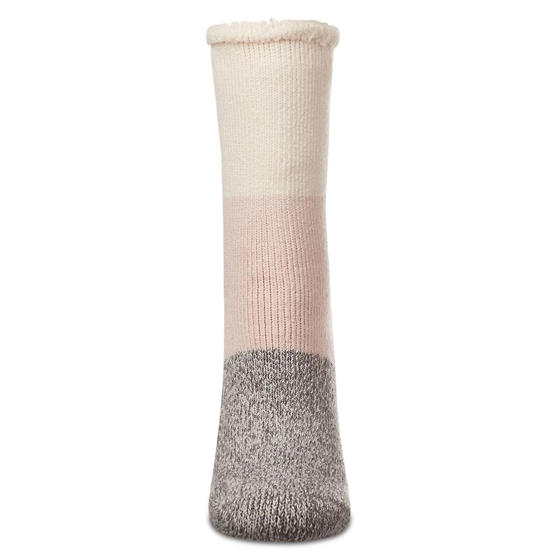 MeMoi Women's Colorblock Cozy Warm Thermal Crew Socks