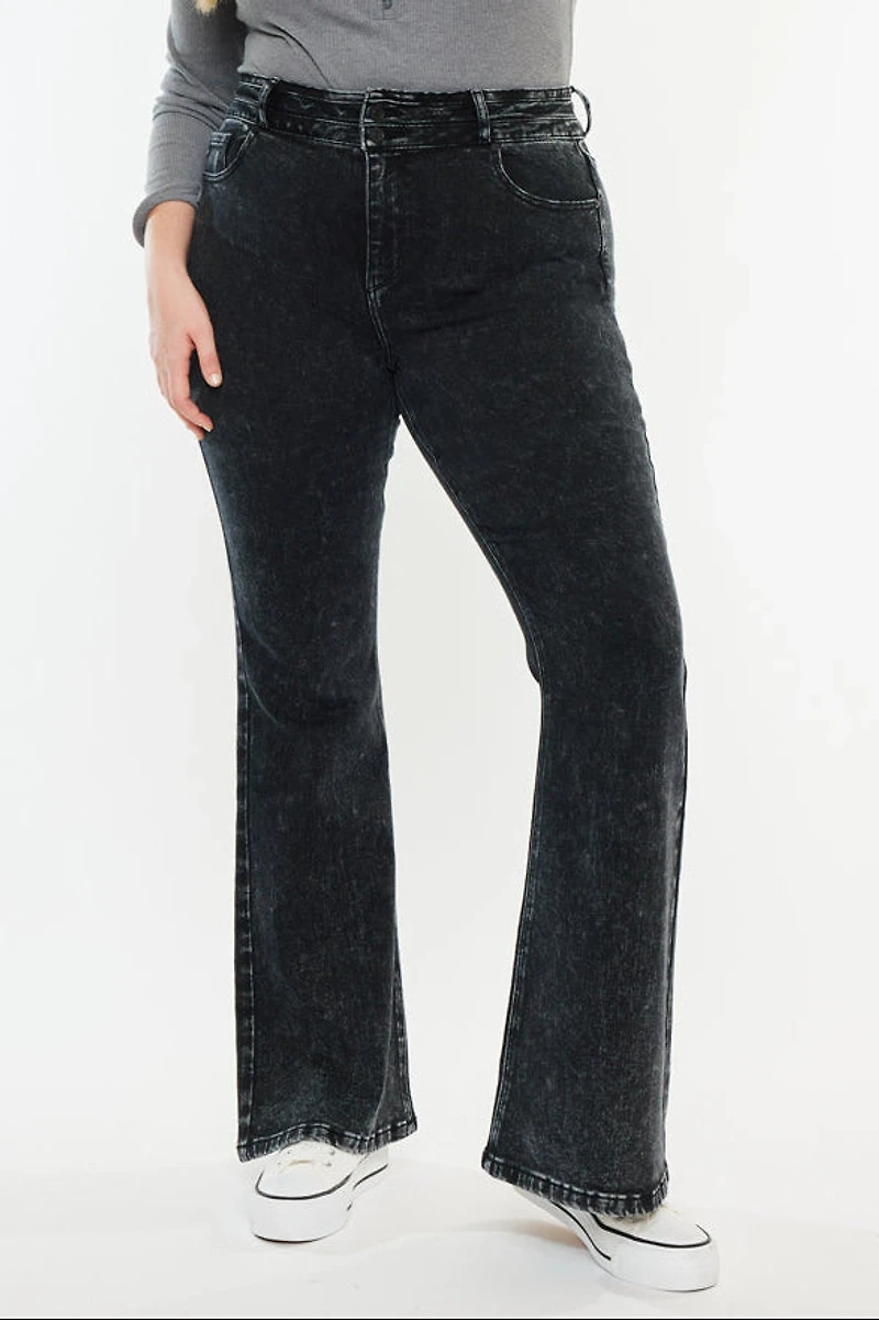 KanCan Women's Plus Ultra High Rise Flare Jeans Amirah