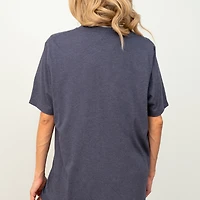 Simply Sage Market - Women's Short Sleeve Graphic T-Shirt Pencil Stripes