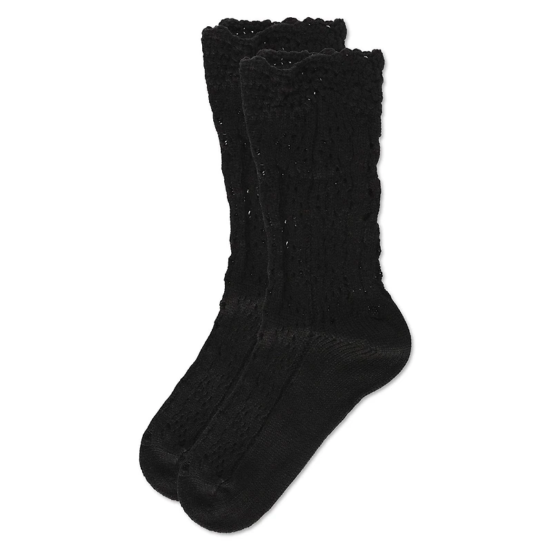 MeMoi Asalim Mixed Knit Boot Sock Crew Socks