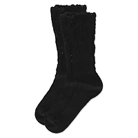 MeMoi Asalim Mixed Knit Boot Sock Crew Socks