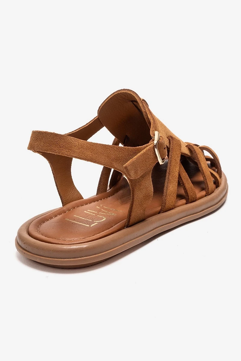 Forever & Always Womens Alone Leather Gladiator Sandals