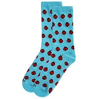 MeMoi Ladybug Bamboo Blend Crew Socks
