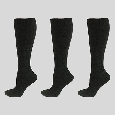 Wear Sierra Women's Knee High School Uniform 3 Pair Pack Socks