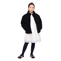 Rokka&Rolla Little & Big Kid Girls Faux Fur Puffer Jacket