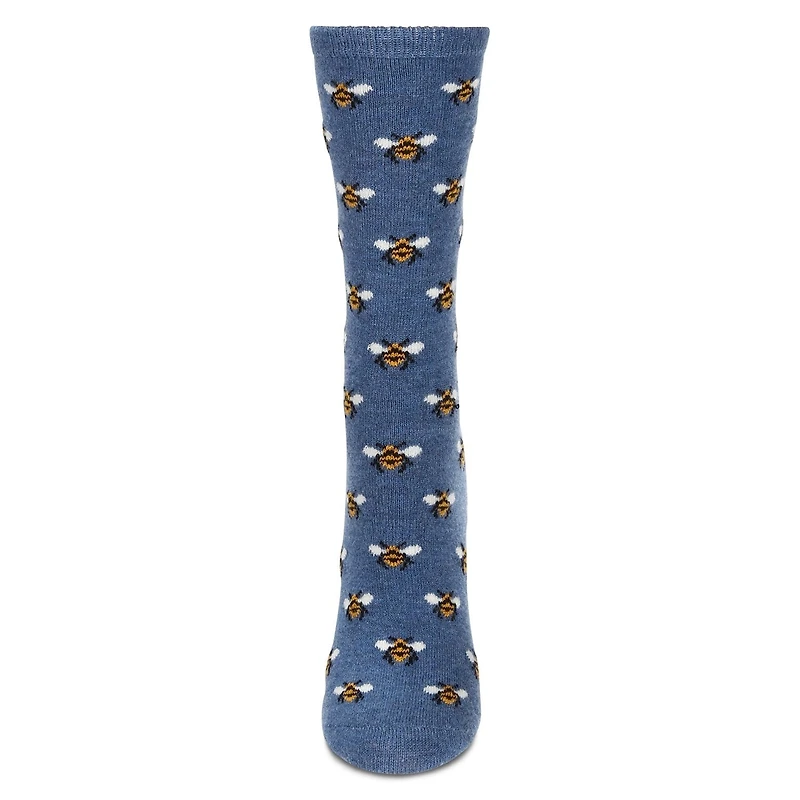 MeMoi Women's Bee Cashmere Blend Crew Socks
